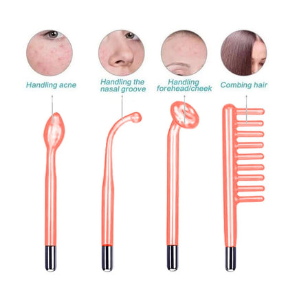 Skin Care 4 in 1 Electrotherapy Wand – Facial Therapy Device