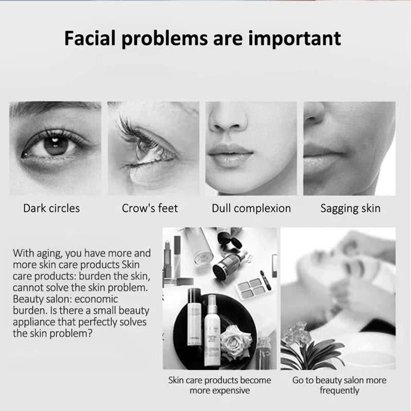 Electric Facial Beauty Device – Ultrasonic Anti-aging Skin Massager