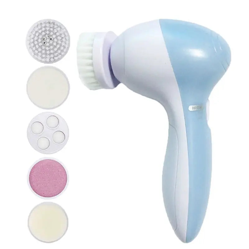 Electric Facial Cleaner 5 in 1 – Face Brush & Blackhead Massager