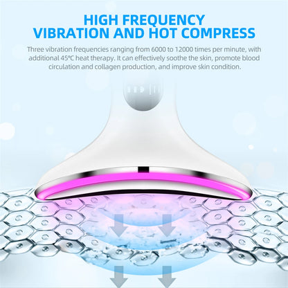 CkeyiN 4 Color Neck Beauty Device – EMS Face & Neck Massager