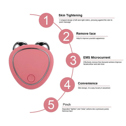Electric Facial Lifting Roller – EMS Skin Tightening Massager