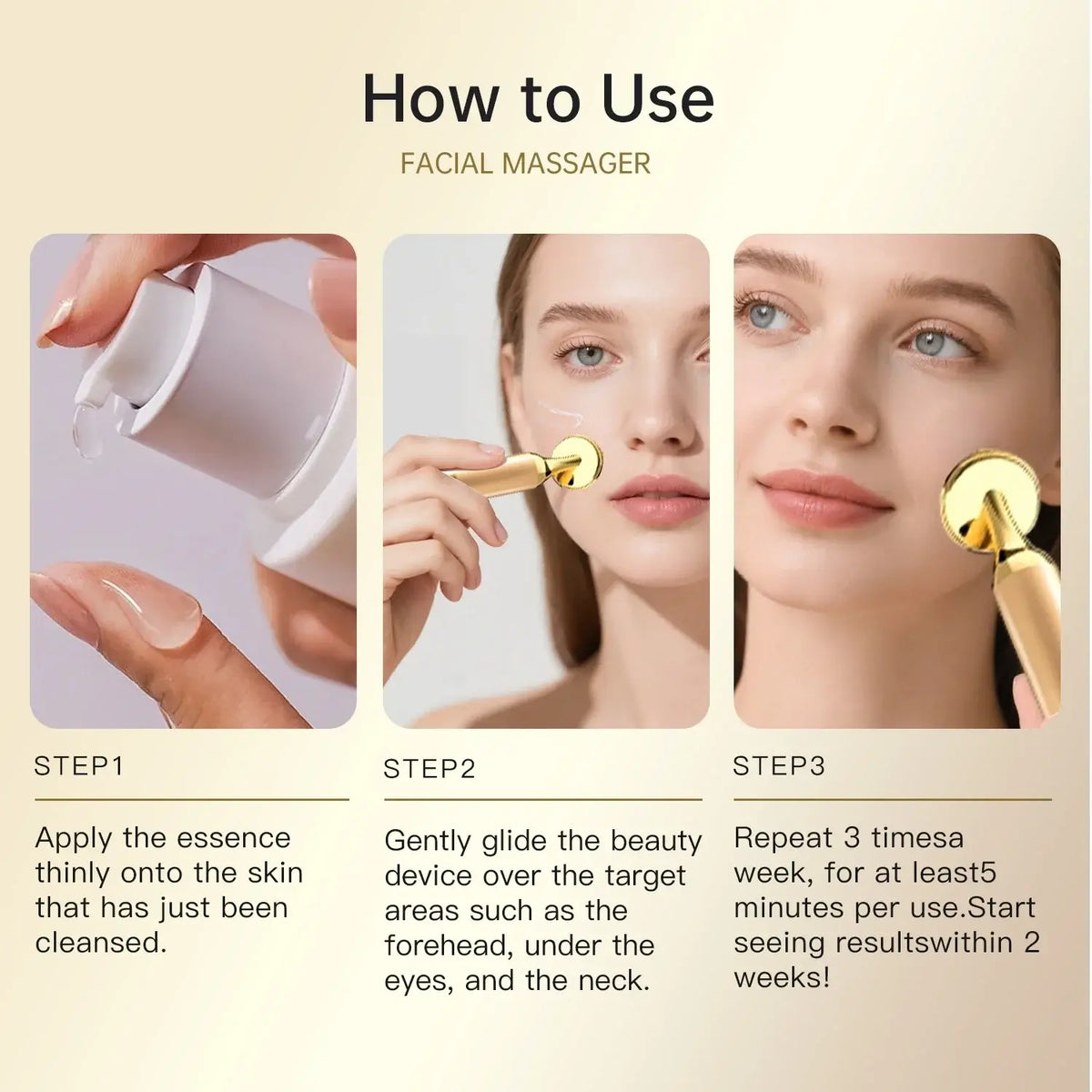 Electric Facial Beauty Device – Face Lifting & Eye Massage Tool