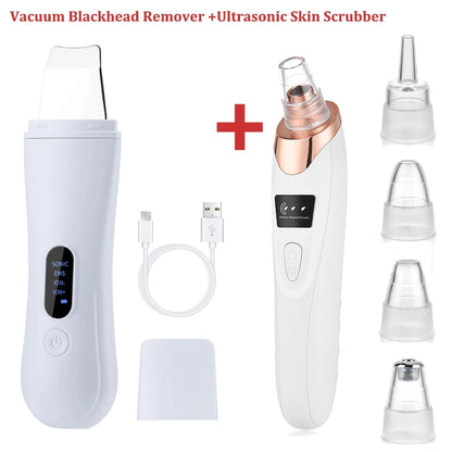 Electric Vacuum Blackhead Remover – EMS Ultrasonic Skin Scrubber