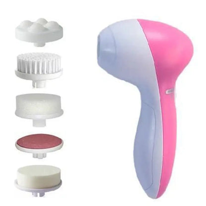 Electric Facial Cleaner 5 in 1 – Face Brush & Blackhead Massager