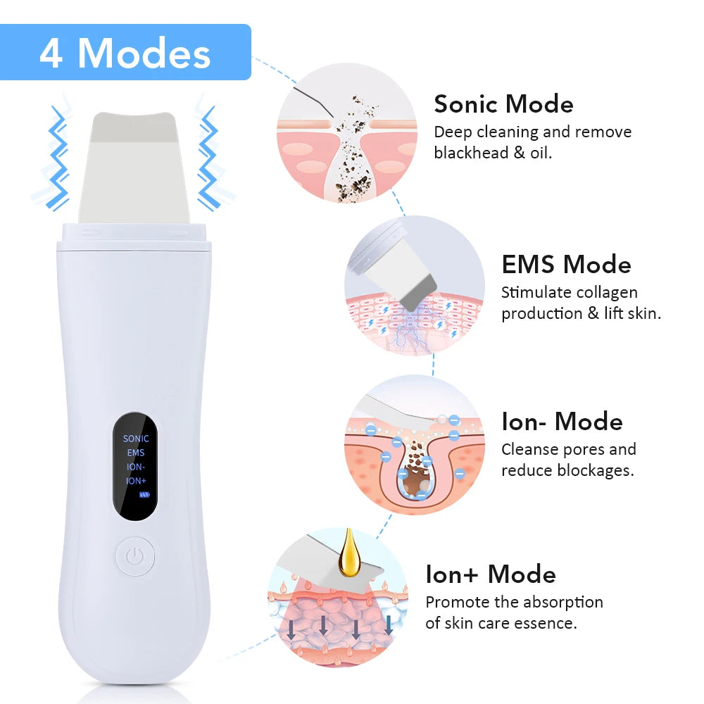 Electric Vacuum Blackhead Remover – EMS Ultrasonic Skin Scrubber